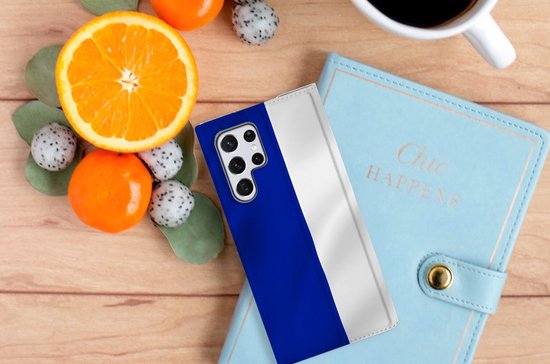 Bookcase Samsung Galaxy S22 Ultra Smart Cover Drapeau Français