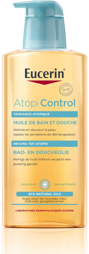 Eucerin AtopiControl Bad- en Doucheolie - Shower Oil - Droge Huid - Geschikt voor Eczeem - 400 ml
