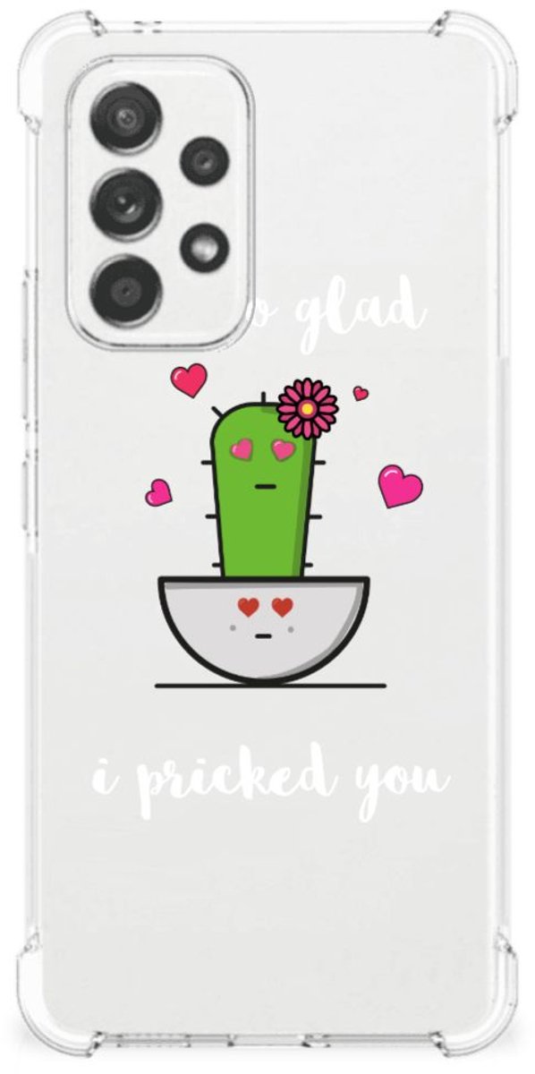 Samsung Galaxy A53 5G Stevig Bumper Hoesje Cactus Glad