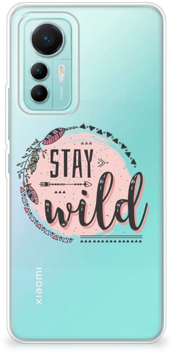 Xiaomi 12 Lite Telefoonhoesje met Naam Boho Stay Wild