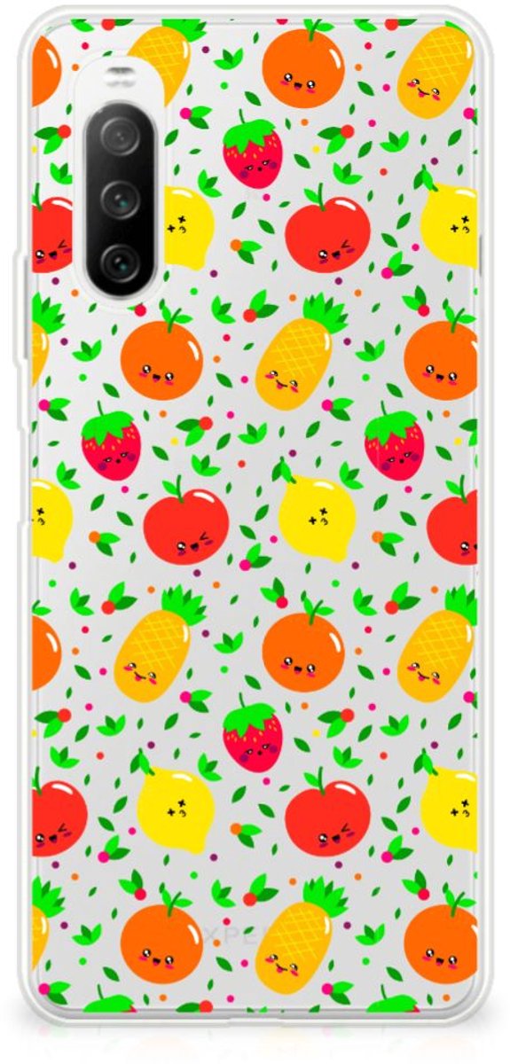 Sony Xperia 10 III Siliconen Case Fruits