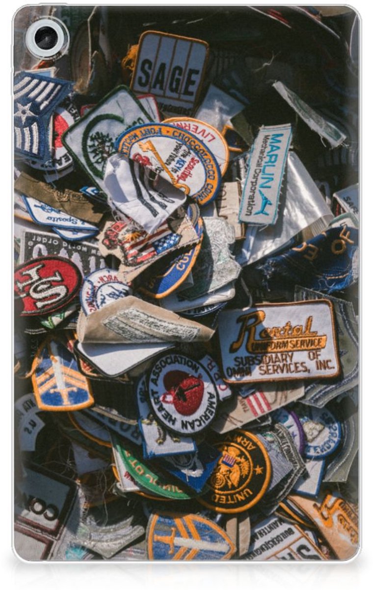 Lenovo Tab M10 Plus (3e generatie) Tablet Backcover met foto Badges