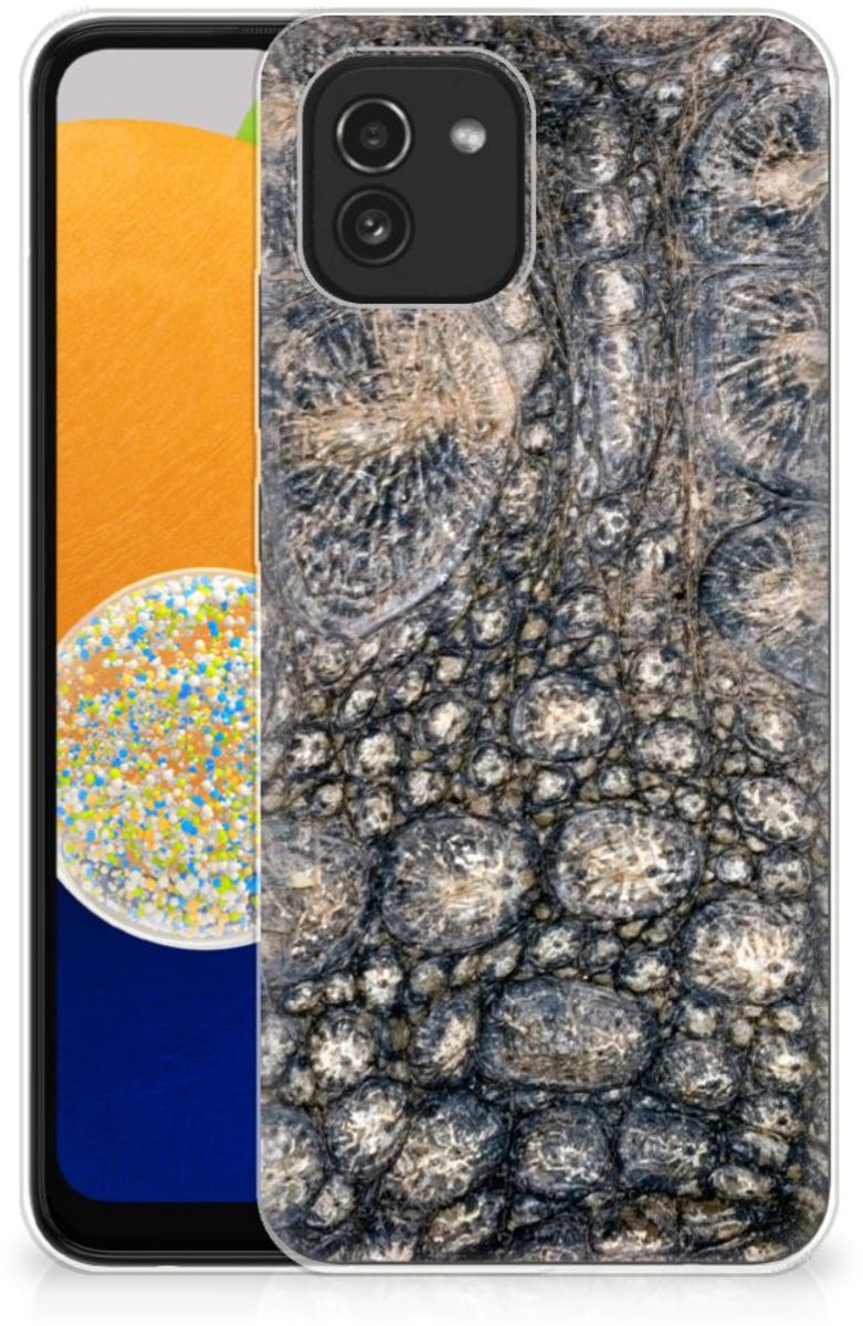 Samsung Galaxy A03 TPU Hoesje Krokodillenprint