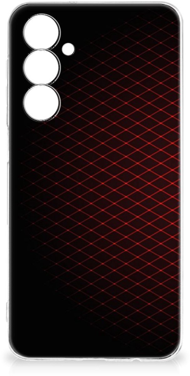 Back Cover voor Samsung Galaxy A54 5G TPU bumper Geruit Rood