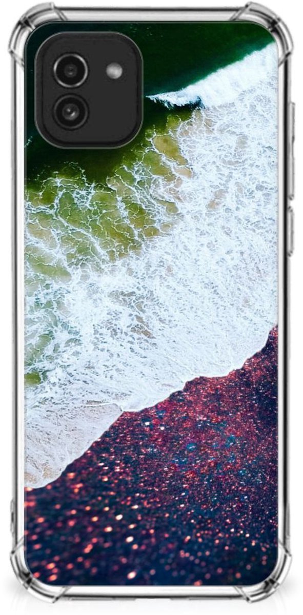 Samsung Galaxy A03 Shockproof Case Sea in Space
