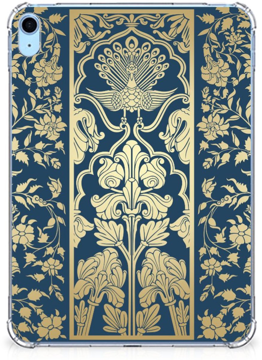 iPad (2022) 10.9 Siliconen Hoesje Beige Flowers