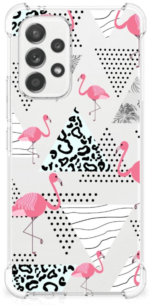 Samsung Galaxy A53 5G Case Anti-shock Flamingo Triangle