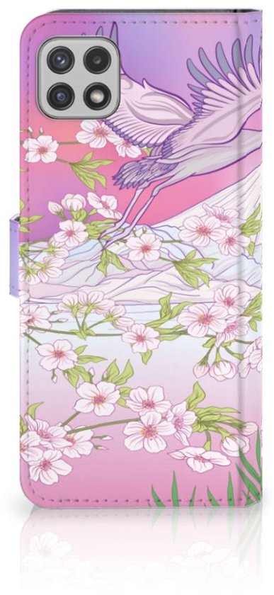 Coque de Protection pour Samsung Galaxy A22 5G Portefeuille Flying Bird Cadeaux pour les Femmes