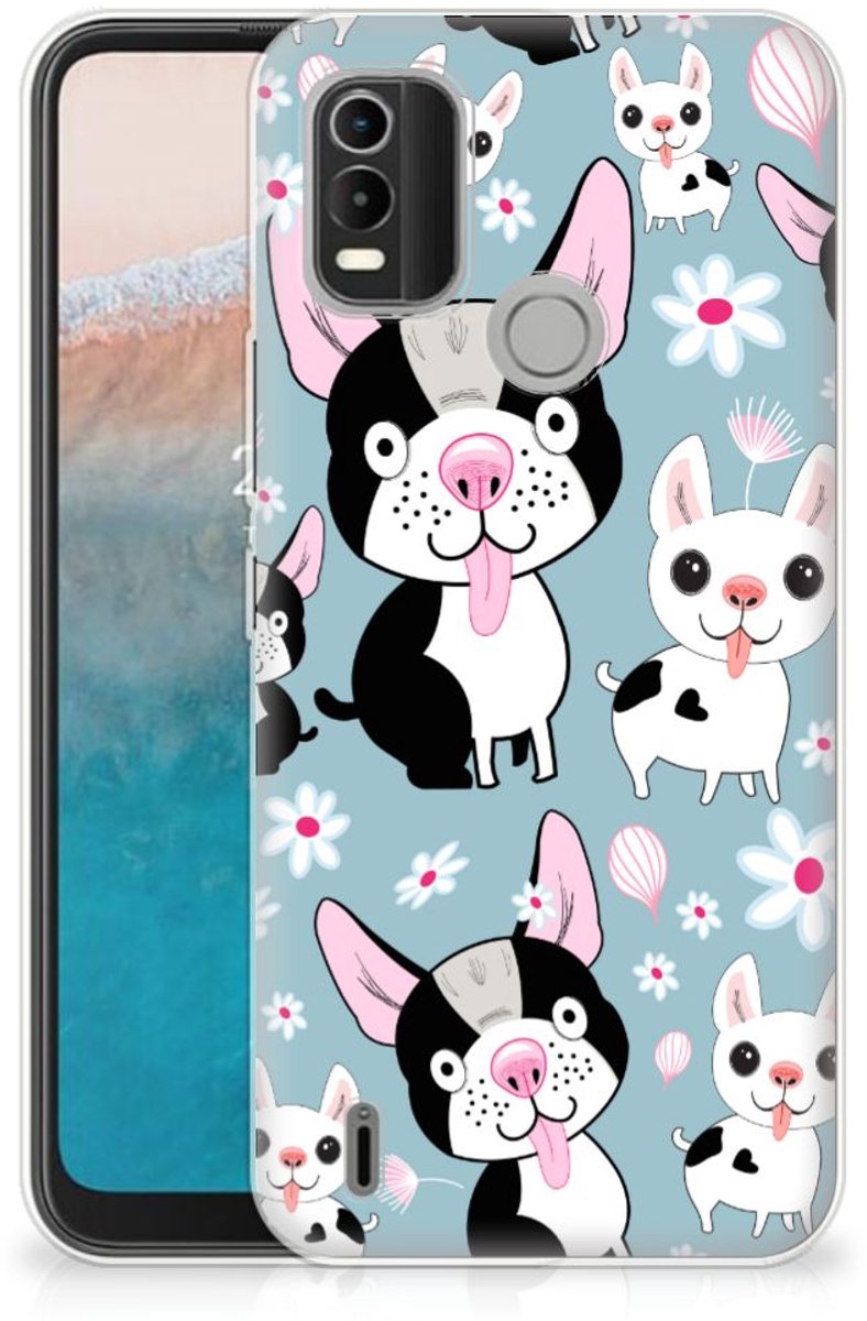 Nokia C21 Plus TPU Hoesje Hondjes