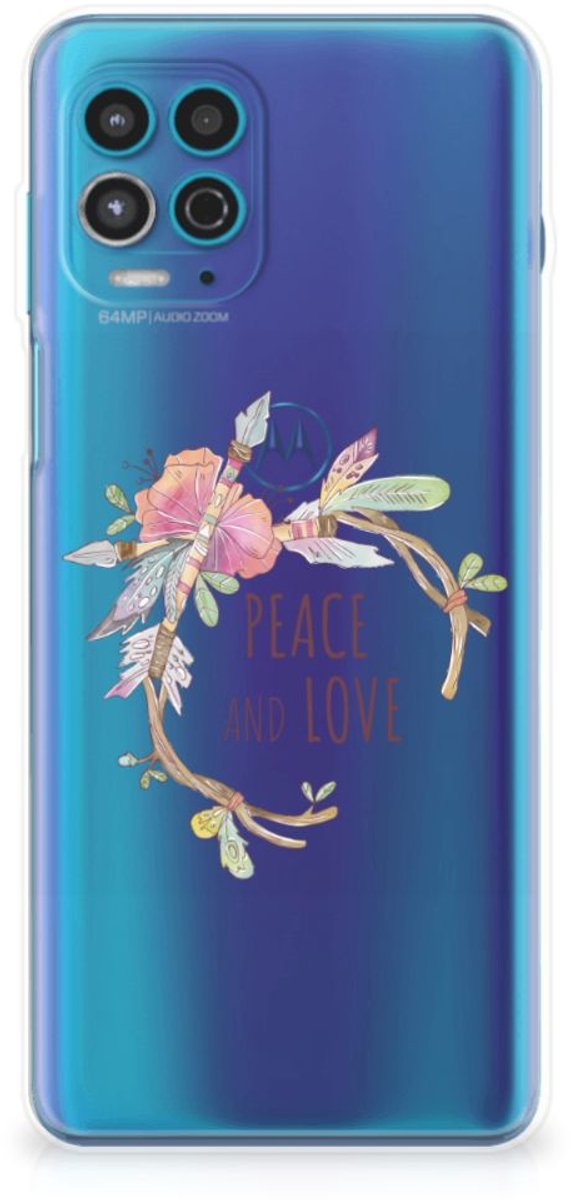 Motorola Moto G100 Telefoonhoesje met Naam Boho Text