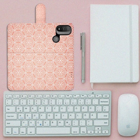 Portefeuille pour Motorola Moto E20 | E30 | E40 Coque Modèle Orange