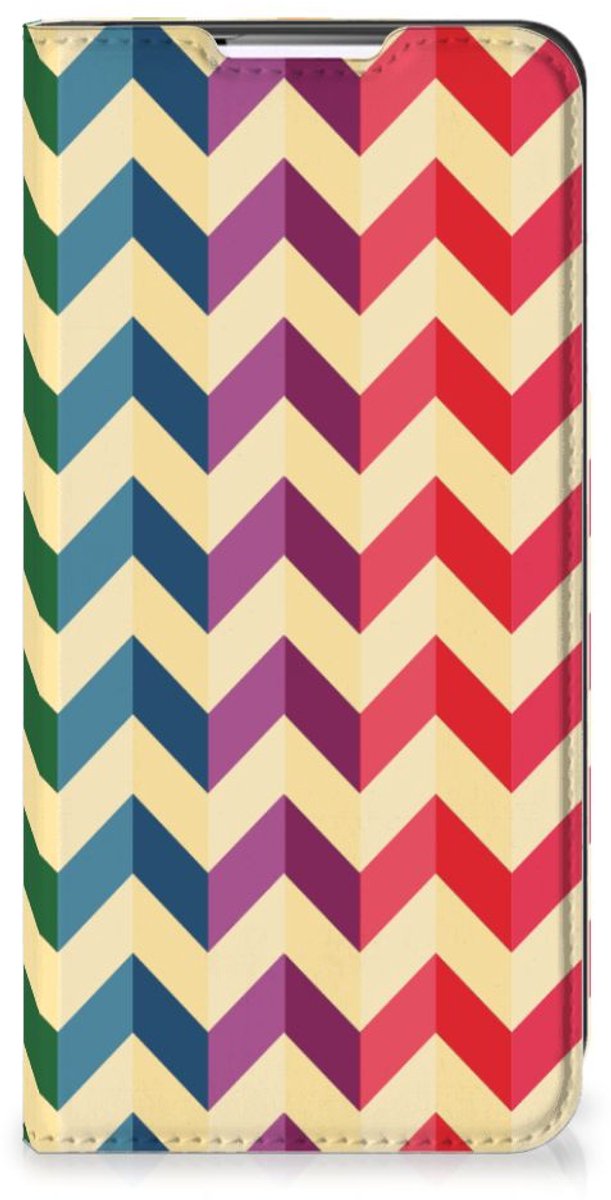 Samsung Galaxy S22 Plus Hoesje met Magneet Zigzag Multi Color