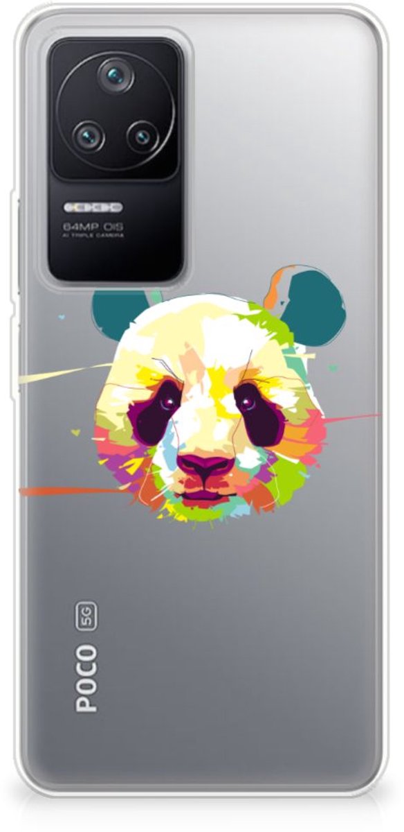 Xiaomi Poco F4 Telefoonhoesje met Naam Panda Color