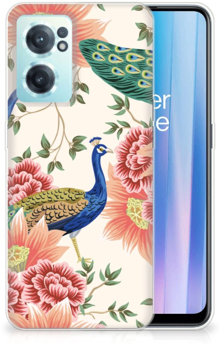 TPU Hoesje voor OnePlus Nord CE 2 5G Pink Peacock