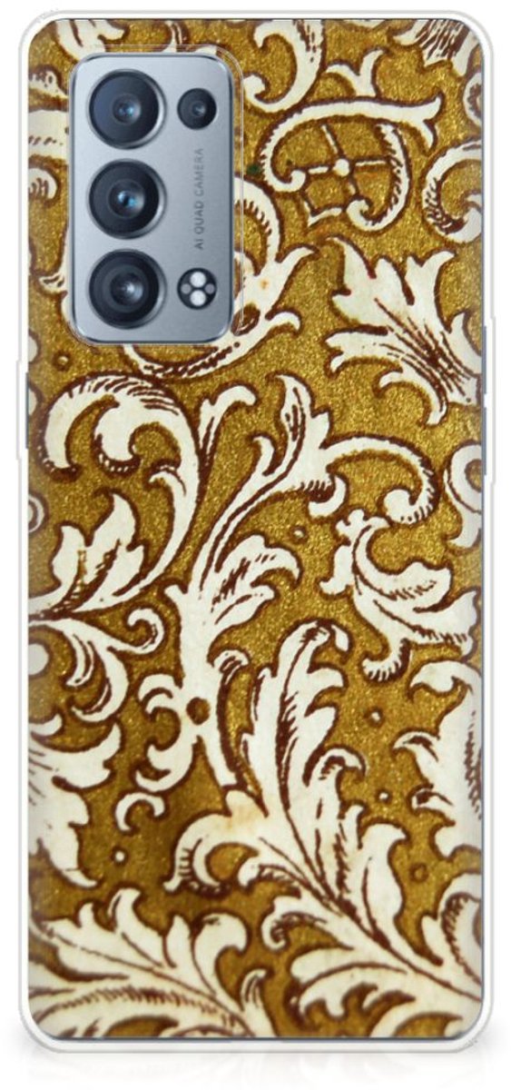 Siliconen Hoesje OPPO Reno 6 Pro Plus 5G Barok Goud