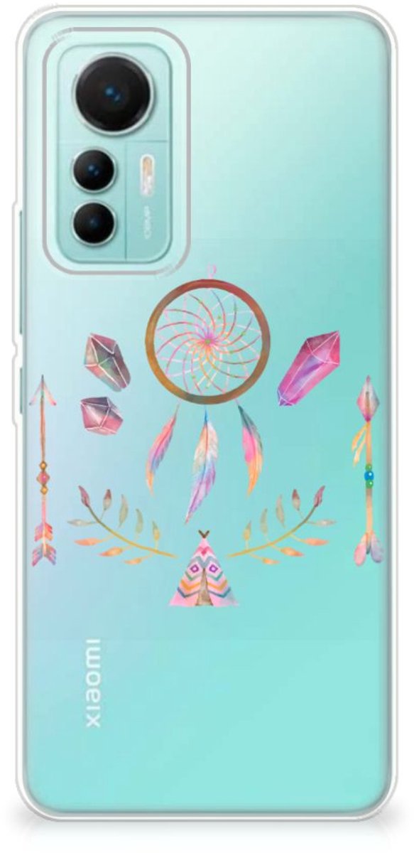 Xiaomi 12 Lite Telefoonhoesje met Naam Boho Dreamcatcher