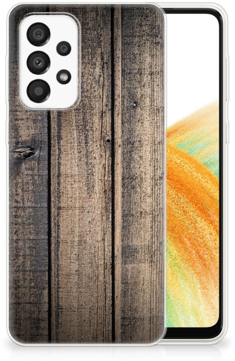 Samsung Galaxy A33 5G Bumper Hoesje Steigerhout