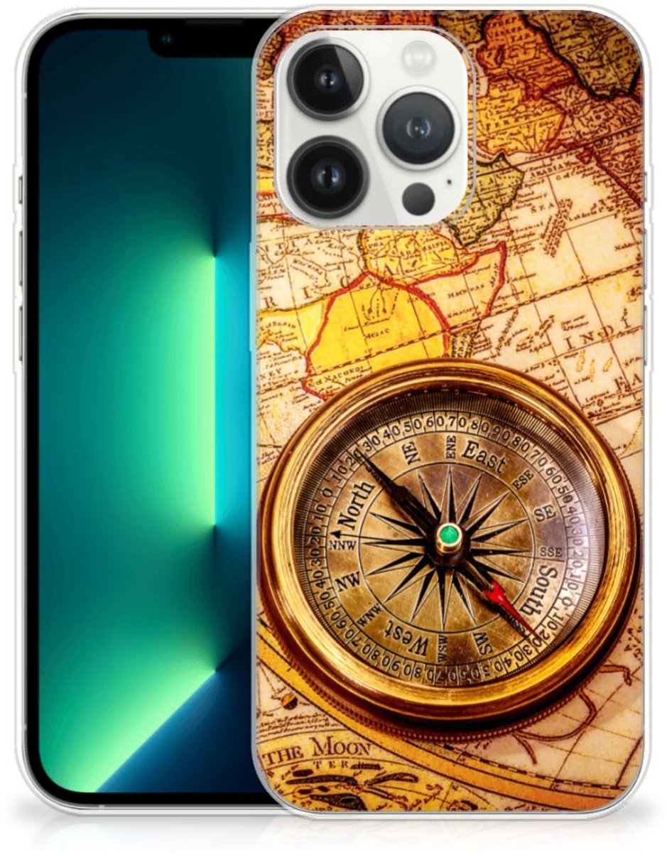 iPhone 13 Pro Max Siliconen Back Cover Kompas