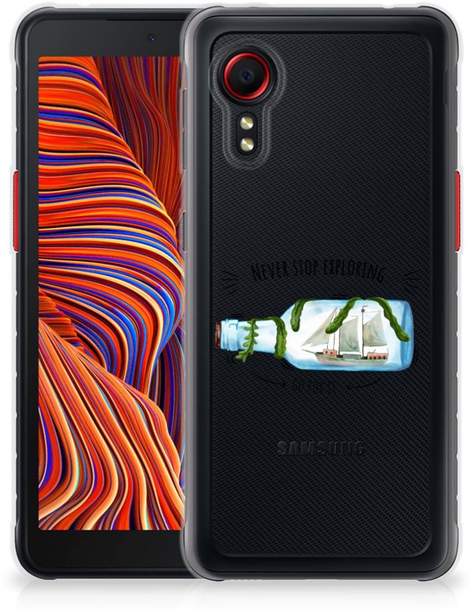Samsung Galaxy Xcover 5 Telefoonhoesje met Naam Boho Bottle