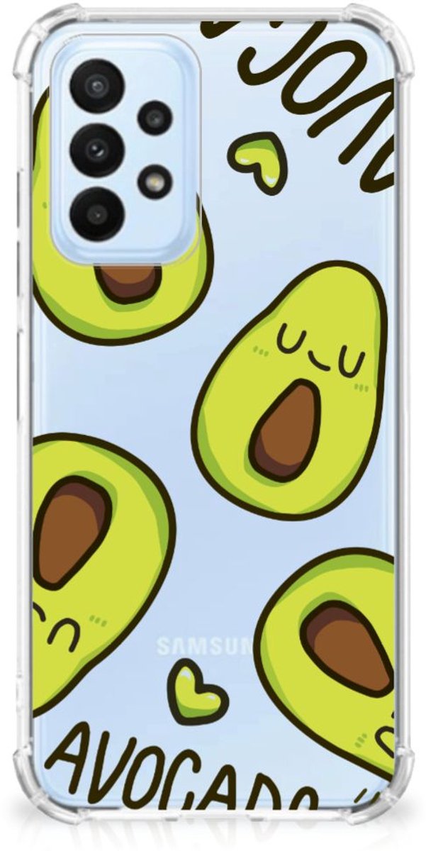 Samsung Galaxy A23 Stevig Bumper Hoesje Avocado Singing