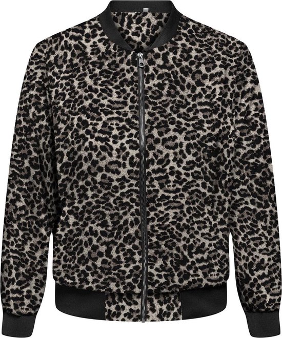 Blouson Bomber Femme CARMAKOMA CARLUX LIFE LS BOMBER JACKET NOOS - Pumice Stone Leo Aop