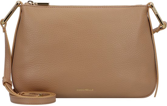 Sac Bandoulière Coccinelle C-Me Hi-Tech - Cuir De Vache Couleur Skin - Neuf Avec étiquettes