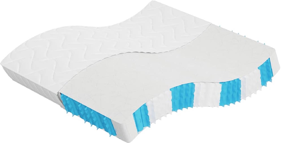 vidaXL Pocketveringmatras - 180x200 cm - Middelhard Pocketveringmatras - Pocketveringmatrassen - Matras Pocketvering - Matras Pocketveren