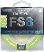 Ligne tressée Spro Freestyle FS8 Braid Hi-Vis Chartreuse 0,16 mm (125 m) | Ligne tressée