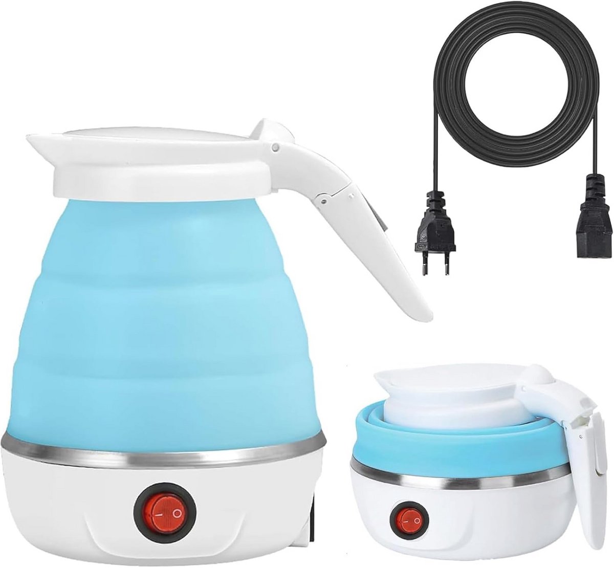 Opvouwbare elektrische waterkoker 600 ml - Mini waterkoker voor reizen en kamperen