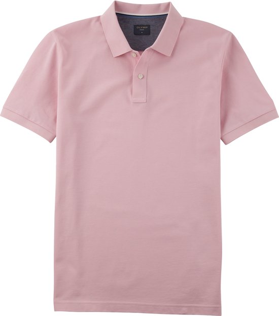 OLYMP Poloshirt Piqué Roze - Maat XXL - Heren