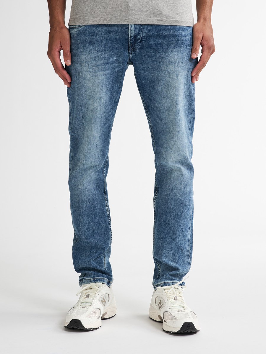 Petrol Industries Heren Jeans Slim Fit Seaham - Spijkerbroek - Essentials Collection - Blauw - Maat W30L32