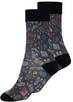 Chaussettes King Kerosin Motorcycle Tools noires pour homme, pointure 39-42