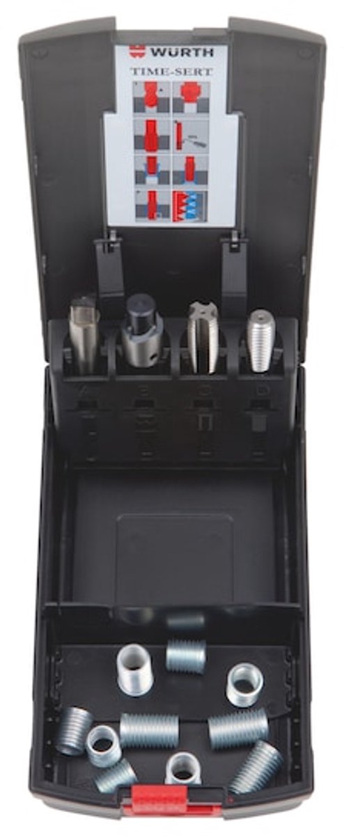 Wurth - Schroefdraadreparatieset, individueel - Schroefdraadreparatie enkele set TIME-SERT® 14-delig x 1 st