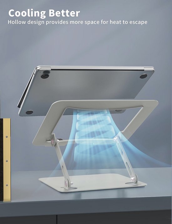 6 Inch Pc Riser Adjustable Laptop Stand - Portable Laptop Riser with Ergonomic Design ...