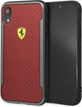 iPhone XR Backcase hoesje - Ferrari - Effen Rood - Kunststof