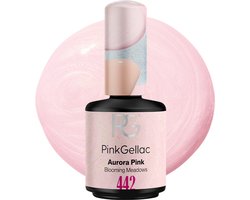 Pink Gellac Gellak - 442 Aurora Pink 15ml - Roze Gel Nagellak - Gellac - Gel Nagels Producten
