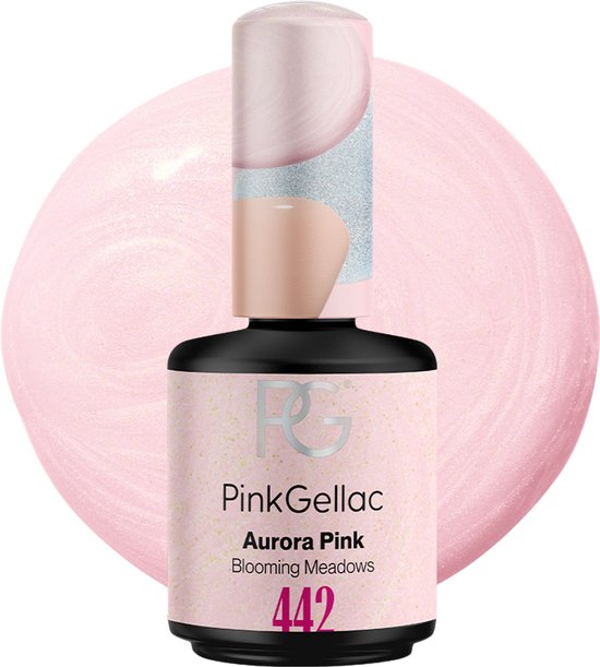 Pink Gellac Gellak - 442 Aurora Pink 15ml - Roze Gel Nagellak - Gellac - Gel Nagels Producten