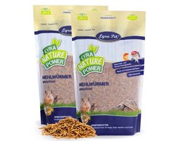 2 x 1 kg Lyra Pet® gedroogde meelwormen