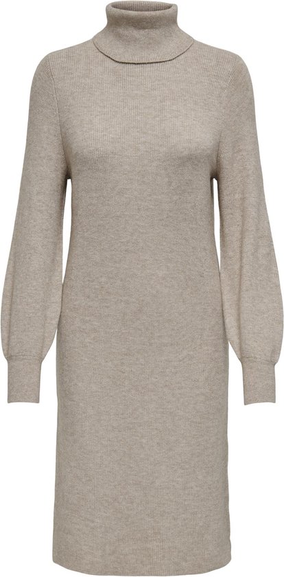 ONLY ONLSASHA L/S ROLLNECK DRESS KNT NOOS Dames Jurk - Maat M