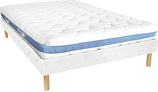DREAMEA Set bedbodem + matras met vormgeheugen AIRMEMORY van DREAMEA 20 cm dik - 160 x 200 cm L 200 cm x H 30 cm x D 160 cm