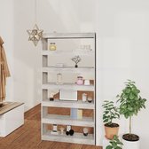 The Living Store Boekenkast Houten - 100 x 30 x 198 cm - Grijs Sonoma Eiken
