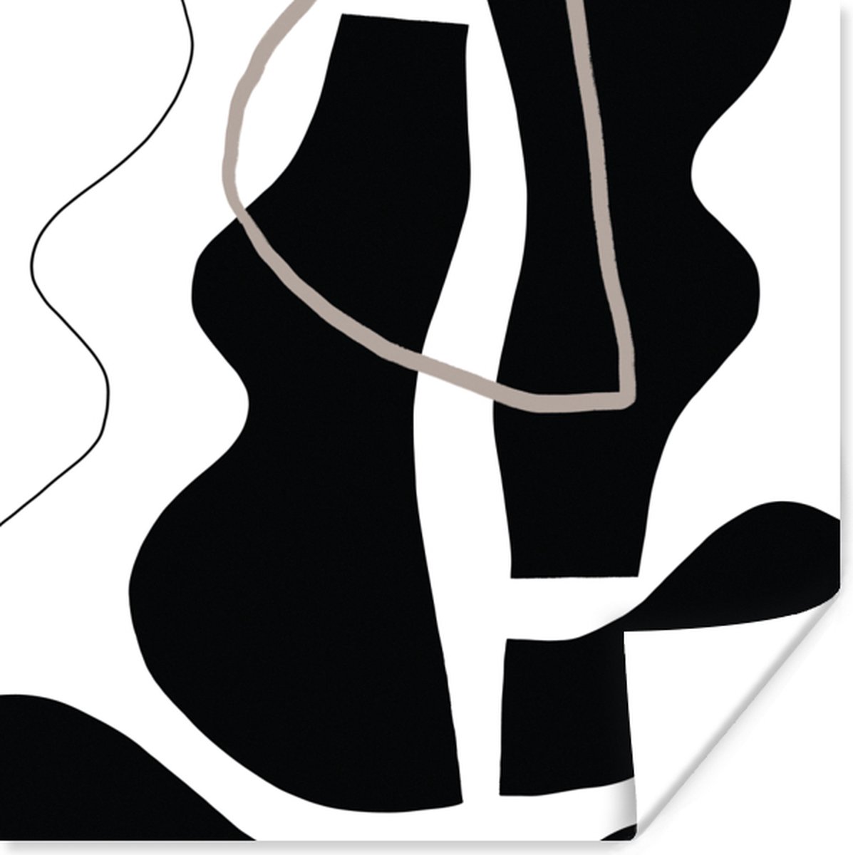 Poster Abstract - Minimalisme - Design - 75x75 cm