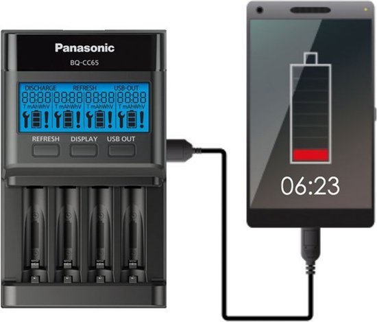 Panasonic Eneloop BQ-CC87E USB battery charger 4 AA Eneloop (2000 mAh