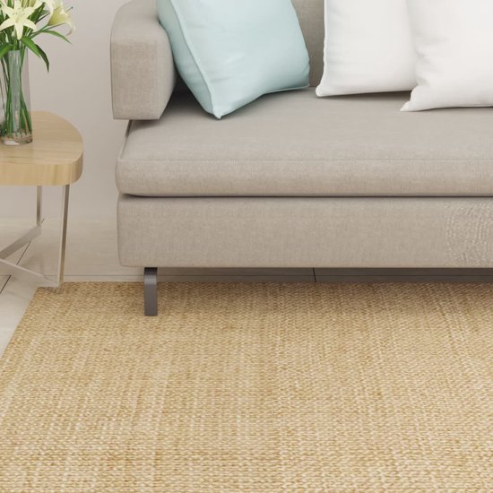 The Living Store Vloerkleed Sisal - 66 x 200 cm - Anti-slip - 100% sisal - Duurzaam