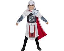 Funidelia | Ezio Auditore Assassins Creed Kostuum voor jongens â–¶, Assassin's Creed - Kostuum voor kinderen Accessoire verkleedkleding en rekwisieten voor Halloween, carnaval & feesten - Maat 135 - 152 cm - Grijs / Zilver
