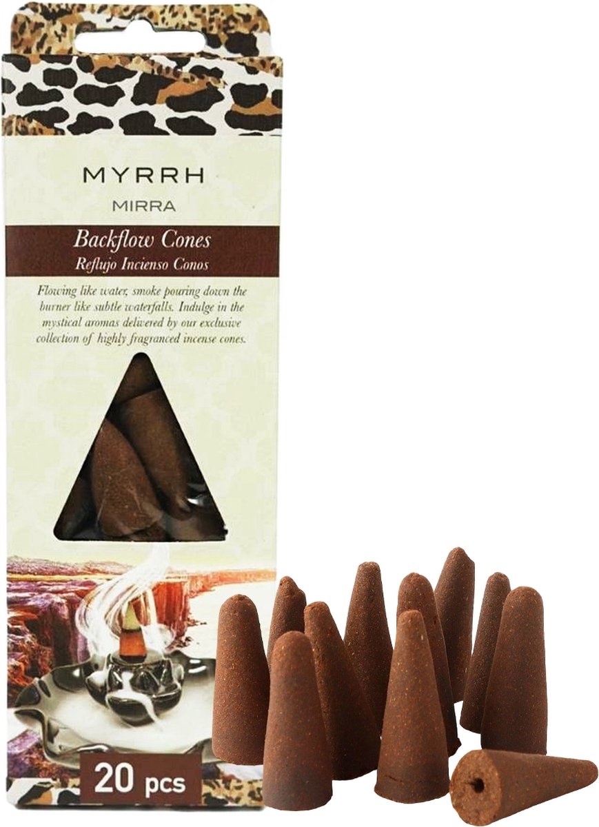Backflow Wierookkegels Incense cones 20 stuks - Myrrh