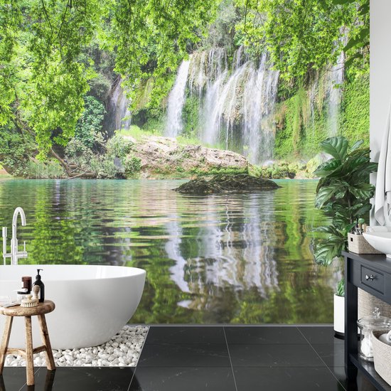 Papier peint photo Piscine cascade