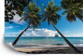 Fotobehang Strand Oceaan Palmbomen - Vliesbehang - 270 x 180 cm