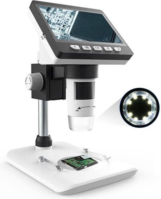 DrPhone MicroView Pro - 1000x Digitale Microscoop met 1080P HD - 4.3 Inch LCD - 10 Talen - Computer Ondersteuning