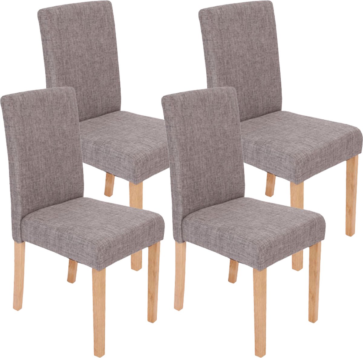 Cosmo Casa Eetkamerstoel - Stijlvol Design - Comfortabele Zitting - Diverse Kleuren en Materialen Grijs